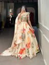 Lnb1021 Georgette Floral Print Lehenga With Blouse Dupatta Exporters In India